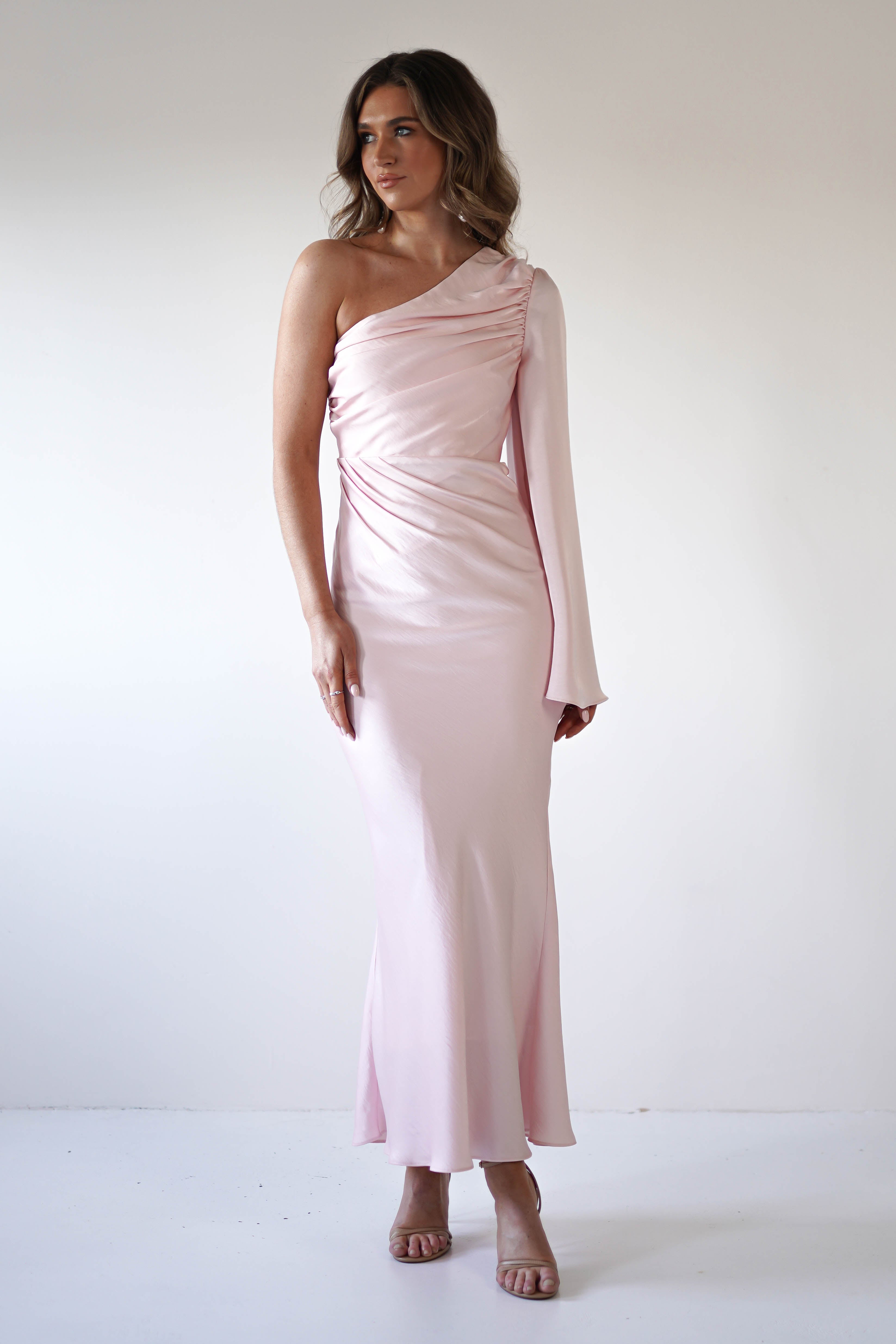 Sylvana Silky Maxi Dress | Pink