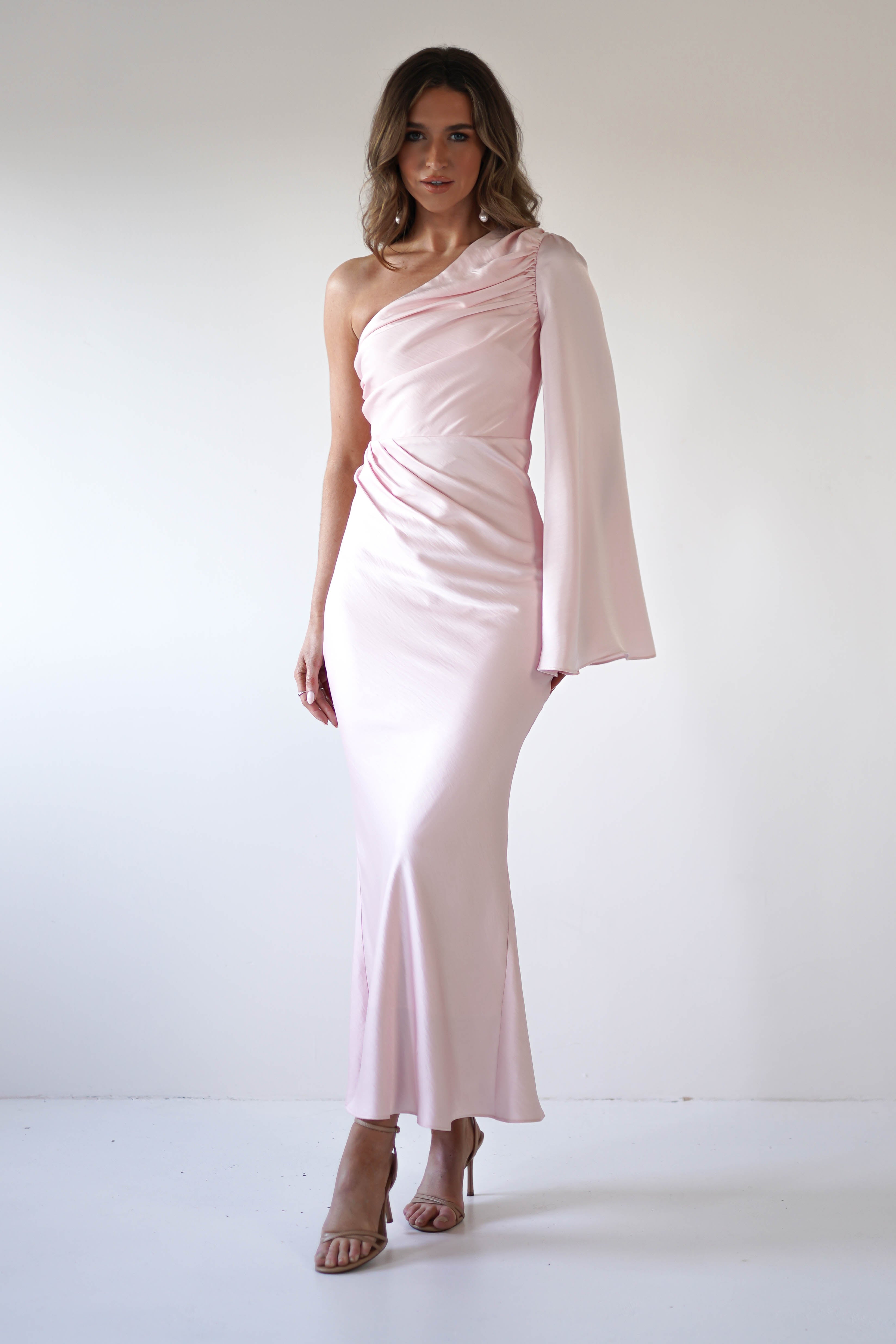 Sylvana Silky Maxi Dress | Pink