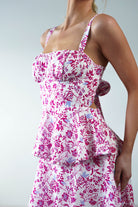 Emily Floral Ruffle Maxi Dress Pink Print | Wedding Guest Dress | Maxi | Oh Hello Clothing