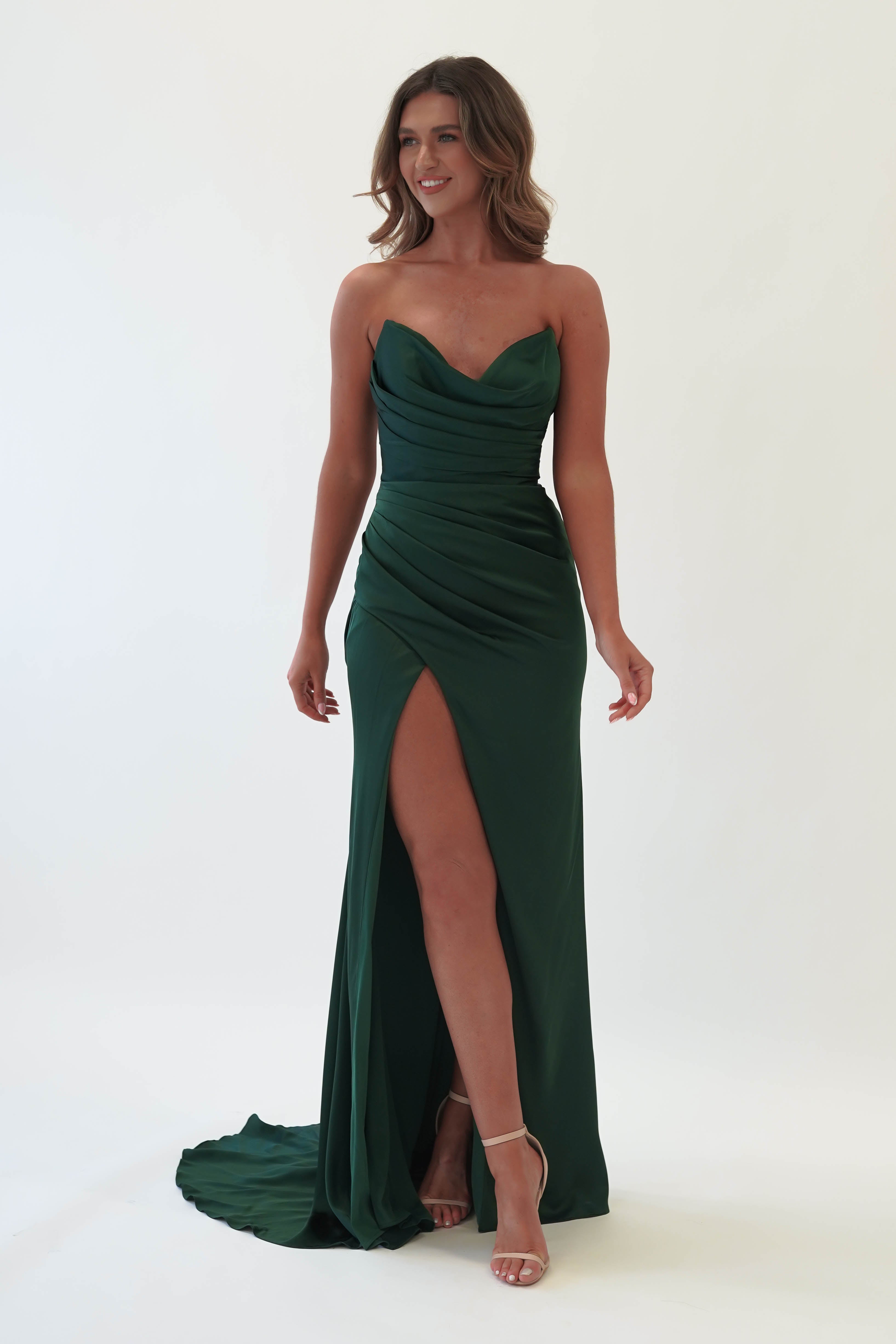 Emerald debs clearance dress