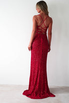 Clarisse Bodycon Sequin Gown | Red | Debs & Prom | Formal Gown | Oh Hello Clothing