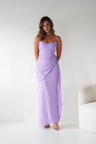 Oh Hello Clothing Women > Clothing > Dresses 1*DONE-Finn Strapless Draped Maxi Dress | LAVENDER