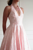 Oh Hello Clothing Women > Clothing > Dresses 1*DONE- FP- 527016-Rose Jacquard Plunge Midi Dress