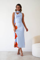 Oh Hello Clothing Women > Clothing > Dresses 1*DONE* GIRLINMIND-BLUE DRESS WITH MATCHING SCARF