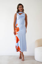 Oh Hello Clothing Women > Clothing > Dresses 1*DONE* GIRLINMIND-BLUE DRESS WITH MATCHING SCARF