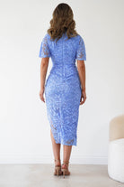 Oh Hello Clothing Women > Clothing > Dresses 1*DONE* GIRLINMIND-BLUE LACE DRESS-S1976-D
