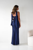 Oh Hello Clothing Dresses > Prom Dresses 1*DONE-Giselle Corset Satin Maxi Dress | New colour Navy