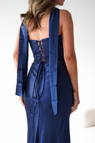 Oh Hello Clothing Dresses > Prom Dresses 1*DONE-Giselle Corset Satin Maxi Dress | New colour Navy