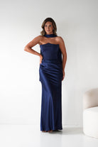 Oh Hello Clothing Dresses > Prom Dresses 1*DONE-Giselle Corset Satin Maxi Dress | New colour Navy