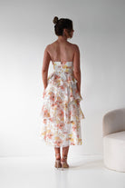 Oh Hello Clothing Women > Clothing > Dresses 1*DONE -INDIKAH-CM6406D16-Floral Tiered Strapless Maxi Dress