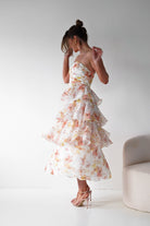 Oh Hello Clothing Women > Clothing > Dresses 1*DONE -INDIKAH-CM6406D16-Floral Tiered Strapless Maxi Dress