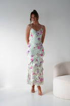Oh Hello Clothing Women > Clothing > Dresses 1*DONE -INDIKAH-ST5121D02-MINT FLORAL DRESS