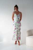 Oh Hello Clothing Women > Clothing > Dresses 1*DONE -INDIKAH-ST5121D02-MINT FLORAL DRESS