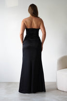 Alyce Soft Satin Strapless Gown | Black | Debs & Prom | Formal Gown | Oh Hello Clothing