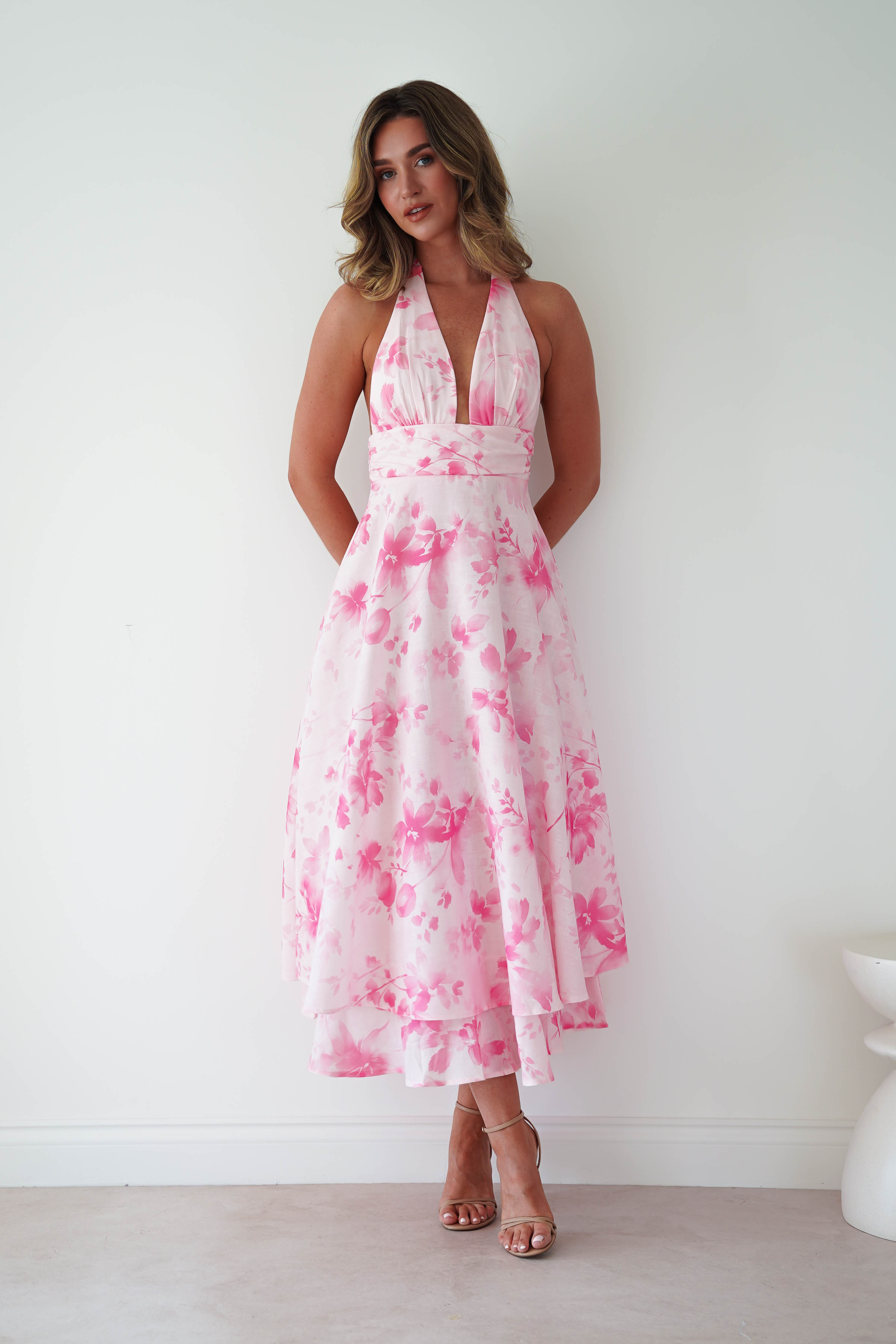 Oh Hello Clothing Women > Clothing > Dresses 1 *DONE - KA0231D05 - MAKAILA PINK PRINT (CHANGE NAME ?)