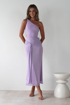 Georgia Mesh Midaxi Dress Lilac | Wedding Guest Dress | Mesh | Oh Hello Clothing