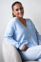 Oh Hello Clothing Women > Clothing > Knitwear ONE SIZE (6/12) 1*DONE- KILKY- BLUE PEARL CARDIGAN- BP211