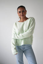 Oh Hello Clothing Women > Clothing > Knitwear ONE SIZE (6/12) 1*DONE- KILKY-Bow Back Detail Knit Jumper – GREEN YP1965 (Copy)