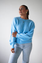 Oh Hello Clothing Women > Clothing > Knitwear ONE SIZE (6/12) 1*DONE- KILKY-Two-Way Twist Knit Jumper – Blue-yp1879 (Copy)
