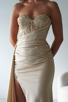 Lavelle Glitter Bodycon Gown | Gold | Debs & Prom | Formal Gown | Oh Hello Clothing