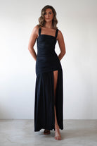 Milla Jersey Bodycon Maxi Dress Black | Wedding Guest Dress | Bodycon | Maxi | Oh Hello Clothing