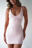 Oh Hello Clothing Women > Clothing > Dresses 1*DONE - LOVESOME-CD30663-PINK MINI DRESS