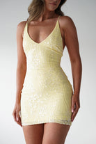 Oh Hello Clothing Women > Clothing > Dresses 1*DONE - LOVESOME-CD30663-YELLOW MINI DRESS (Copy)