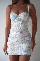 Oh Hello Clothing Women > Clothing > Dresses 1*DONE - LOVESOME-CD55469-LAVENDER FLORAL- MINI DRESS