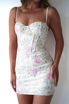 Oh Hello Clothing Women > Clothing > Dresses 1*DONE - LOVESOME-CD55469-pink FLORAL- MINI DRESS (Copy)