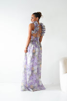 Oh Hello Clothing Women > Clothing > Dresses 1*DONE - MANIJU-MF25105-Floral  Maxi Dress with Ruffle Detail