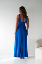 Oh Hello Clothing Women > Clothing > Dresses 1*DONE - MANIJU-MM26010-BLUE SATIN DRESS