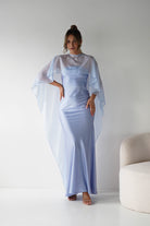 Oh Hello Clothing Women > Clothing > Dresses 1*DONE - MANIJU- MM26017-Strapless dress with a removable sheer chiffon scarf