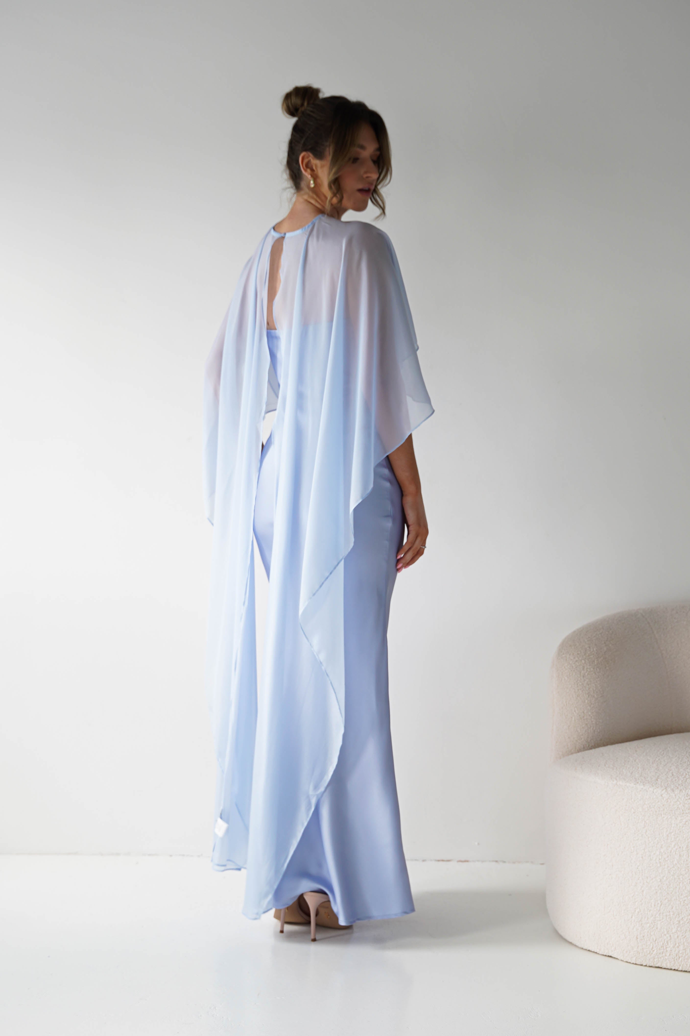 Oh Hello Clothing Women > Clothing > Dresses 1*DONE - MANIJU- MM26017-Strapless dress with a removable sheer chiffon scarf