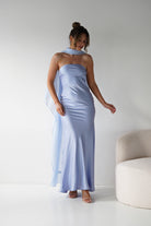 Oh Hello Clothing Women > Clothing > Dresses 1*DONE - MANIJU- MM26017-Strapless dress with a removable sheer chiffon scarf