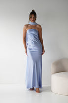 Oh Hello Clothing Women > Clothing > Dresses 1*DONE - MANIJU- MM26017-Strapless dress with a removable sheer chiffon scarf