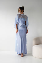 Oh Hello Clothing Women > Clothing > Dresses 1*DONE - MANIJU- MM26017-Strapless dress with a removable sheer chiffon scarf