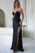 Perla Embellished Gown | Black | Debs & Prom | Formal Gown | Oh Hello Clothing