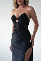 Perla Embellished Gown | Black | Debs & Prom | Formal Gown | Oh Hello Clothing