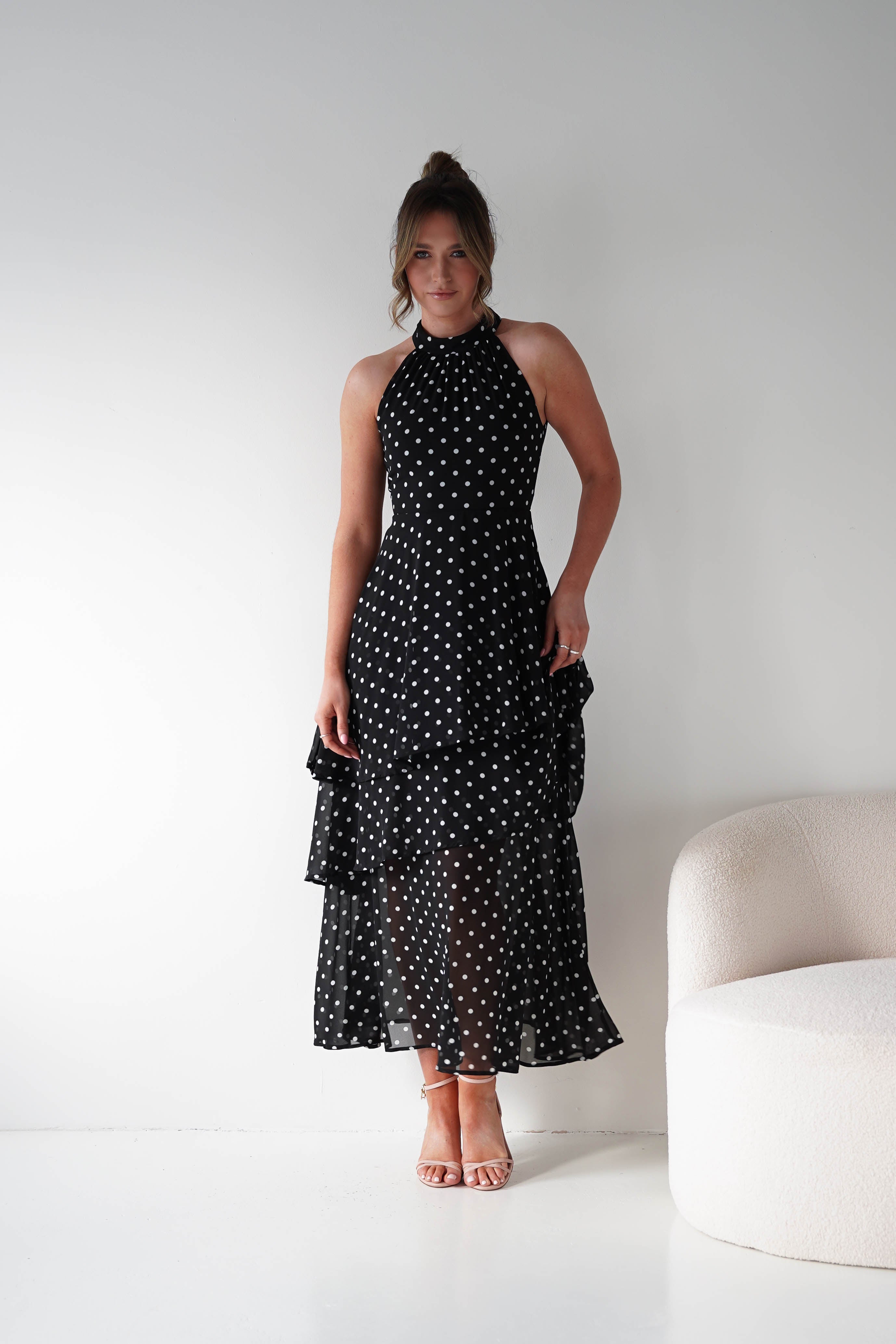 Oh Hello Clothing Women > Clothing > Dresses 1*DONE -POLKA DOT DRESS-SAMPLE