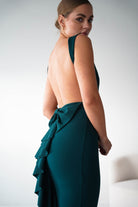Oh Hello Clothing Women > Clothing > Dresses 1*DONE- Samantha Bow Detail Maxi Dress | DARK GREEN