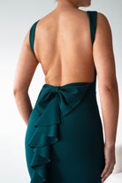 Oh Hello Clothing Women > Clothing > Dresses 1*DONE- Samantha Bow Detail Maxi Dress | DARK GREEN