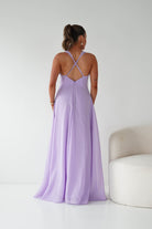 Oh Hello Clothing Women > Clothing > Dresses 1*DONE- Sara A-Line Chiffon Maxi Dress | LAVENDER