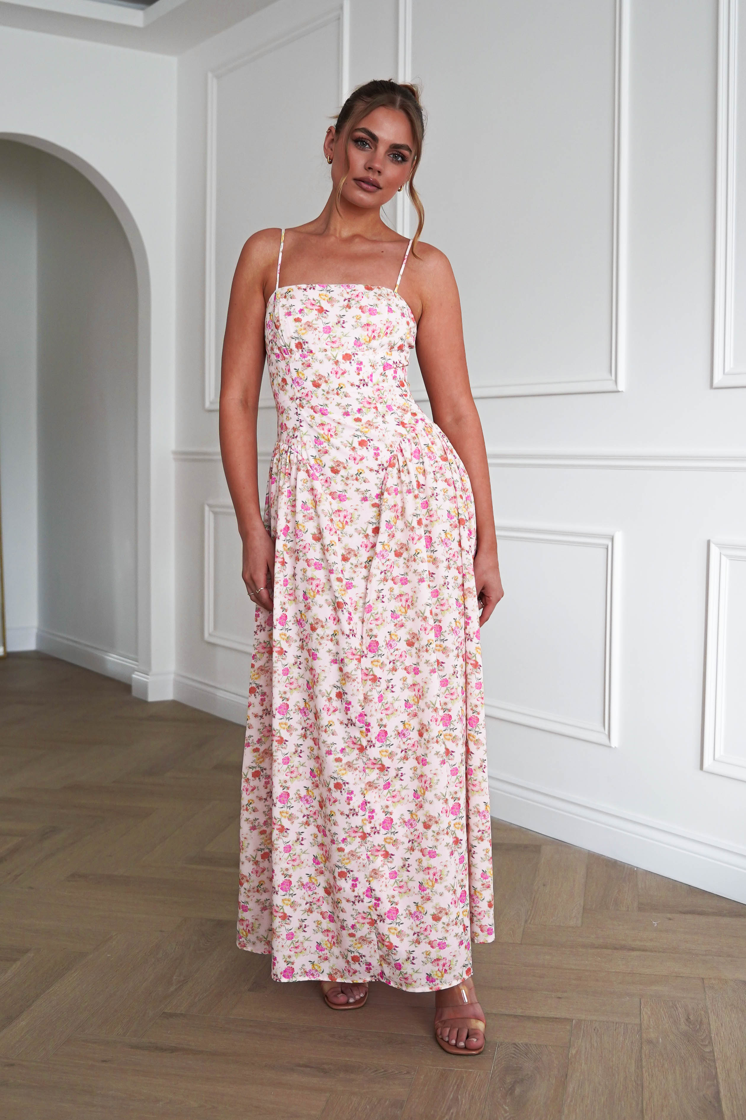 Oh Hello Wedding Guest Elodie Floral Print Maxi Dress