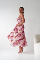 Oh Hello Clothing Women > Clothing > Dresses 1*DONE -SASHA- 64704v24- Pink Floral Midi Dress