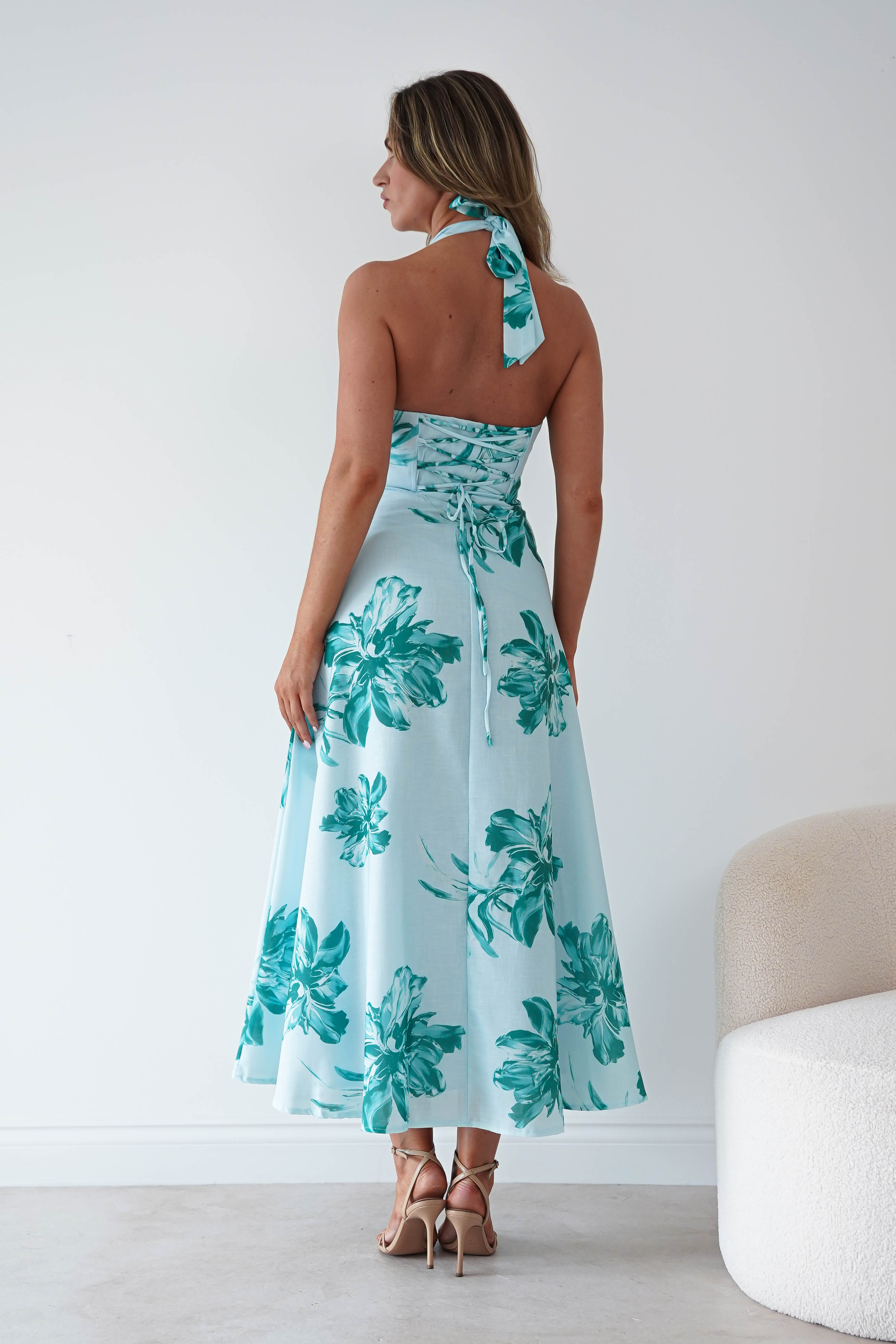 Oh Hello Clothing Women > Clothing > Dresses 1*DONE-sasha-64784d01-mint halter neck dress (Copy)