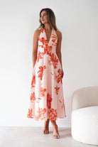 Oh Hello Clothing Women > Clothing > Dresses 1*DONE-sasha-64784d01-orange halter neck dress