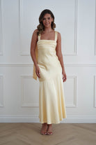 Oh Hello Clothing Women > Clothing > Dresses 1*DONE*SASHA- 64850j02- Butter Yellow Tie-Back Midi Dress