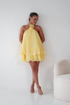 Oh Hello Clothing Women > Clothing > Dresses 1*DONE -SASHA- 65024F- Lemon/yellow mini dress