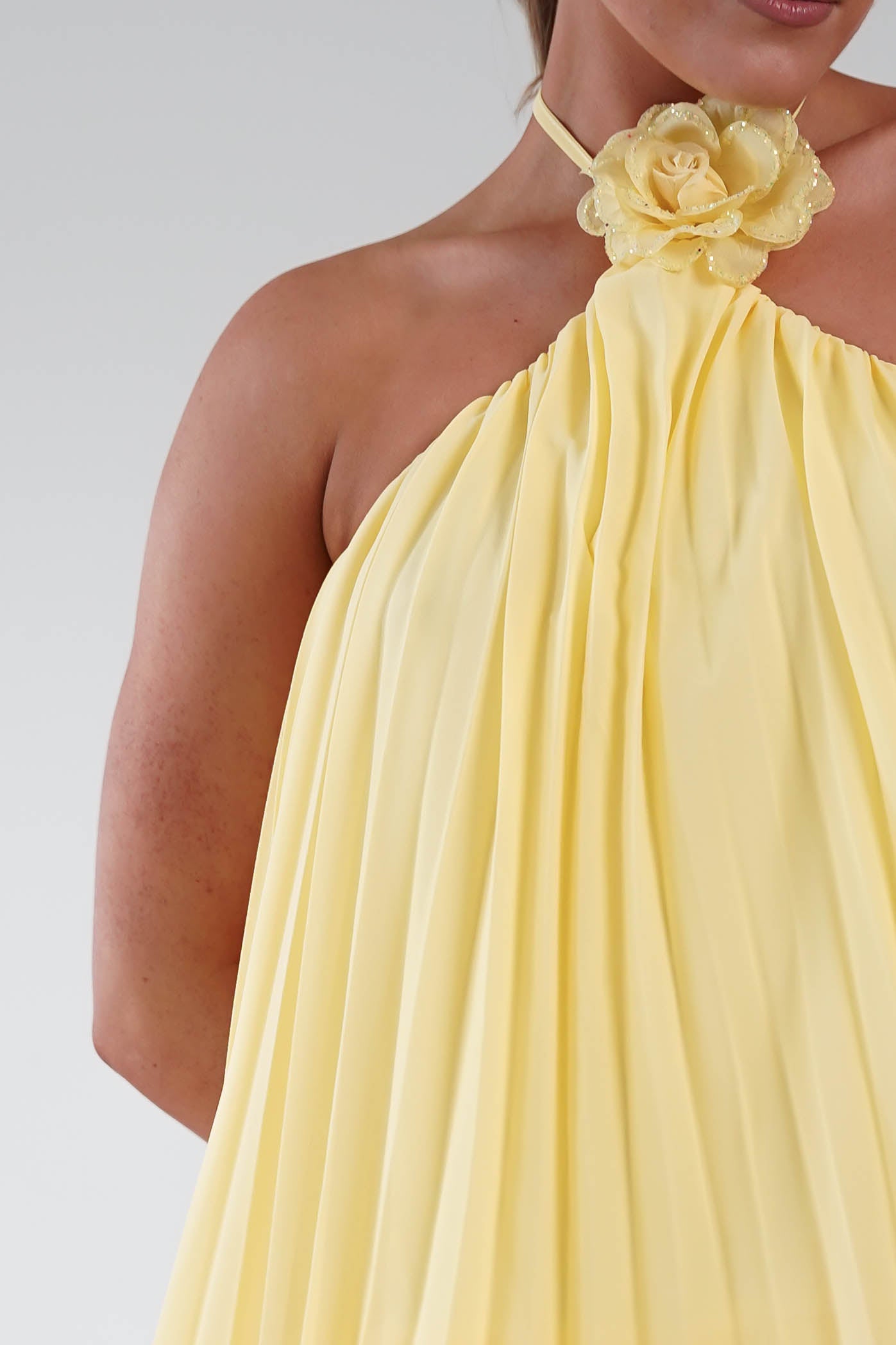 Oh Hello Clothing Women > Clothing > Dresses 1*DONE -SASHA- 65024F- Lemon/yellow mini dress