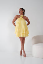 Oh Hello Clothing Women > Clothing > Dresses 1*DONE -SASHA- 65024F- Lemon/yellow mini dress